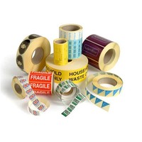 Étiquettes adhésives personnalisées pour la restauration rapide, impression de logo, durables, compostables, résistantes à l'eau et à l'huile, autocollants brillants personnalisés