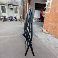 C Chaise de barbier en PU de haute qualité pour coiffure et maquillage Chaise pliante pour gagner de l'espace pour salon et spa de beauté
