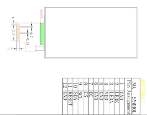 Module LCD TFT SPI ST7789 1,9 pouces 170x320 |   Écran d'affichage intelligent IPS, 262K couleurs, kit Arduino et ESP32, écran LCD TFT 1,9 pouces W894 - Product Image 5