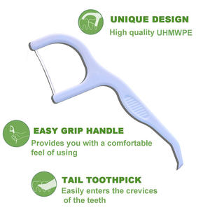 Cure-dents jetable de marque privée 50 pièces/sac choix de fil dentaire avec saveur de menthe pour les soins dentaires - Product Image 5