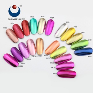 65 Colori Polvere Metallizzata Effetto Specchio Ultra Fine Polvere Candy Mermaid per Decorazione Unghie - Product Image 3