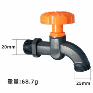 Grifo de jardín para exteriores, conexión roscada, válvula de plástico y acero duradera para manguera, riego y uso agrícola - Product Image 5