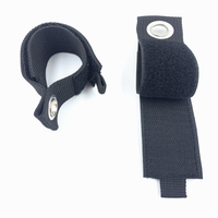Sangles de câblage noires en polyester/nylon à boucles auto-agrippantes, robustes, écologiques, auto-adhésives, double face, pour rangement de garage et cuisine