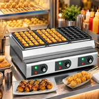 Nouvelle Plaque de Cuisson Double Électrique Commerciale en Acier Inoxydable pour Boulettes de Poisson, Crevettes, Œufs et Boulettes d'Octopus – Nettoyage Facile et Indépendante