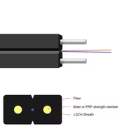 Kabel Serat Optik Core Drop Indoor Outdoor G657A1 G657A2 Fibra Optica Frp FTTH 4 2 1 4f Kabel G657 A1