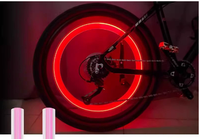 Tapón de Válvula para Bicicleta, Accesorios Pequeños, Válvula para Bicicleta de Montaña, Equipo para Bicicleta, Luz Nocturna para Ruedas, Linterna para Neumáticos