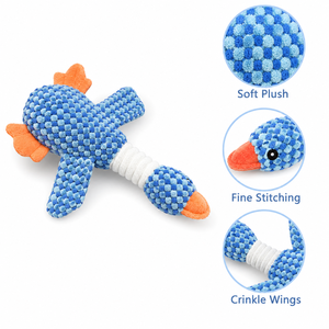 Giocattolo per Cani in Peluche a Forma di Animale Carino con Suono Squittente, Giocattoli Morbidi Imbottiti per Cuccioli da Masticare - Product Image 5
