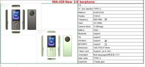 T528 2.8-inch màn hình pin lớn tính năng điện thoại 3 Sim Thẻ 2G Bàn Phím Máy ảnh FM SOS-Pháp điều hành miễn phí vận chuyển Trung Quốc - Product Image 4