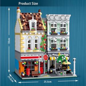 Creative URGE 10198 <strong>Post</strong> <strong>Office</strong> Street View Architecture Assemble Educational STEM <strong>Toys</strong> DIY Building Block Bricks Construct <strong>Toy</strong> - Product Image 6