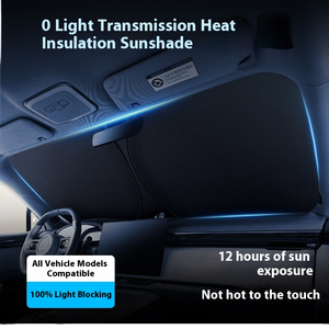 แผ่นบังแดดหน้า<span class=keywords><strong>รถ</strong></span>ยนต์แบบพับได้ ผลิตจากไทเทเนียมสีเงิน ใช้ได้กับรถยนต์ทุกรุ่น พร้อมฉนวนกันความร้อนและช่วยระบายความร้อน - Product Image 3