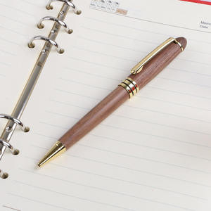 Coffret de stylo en noyer noir unique, coffret de rangement pour stylo en bois, design en spirale, emballage en boîte, cadeau d'affaires - Product Image 4