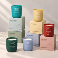 Bougie parfumée Delantai personnalisée, grand format, forte fragrance, décoration d'intérieur, bougie en cire de soja dans un bocal en verre sur mesure