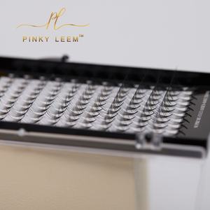 Cils synthétiques en soie PBT Pinky Leem Custom Korea 2D 3D 4D 5D 6D 7D 8D 10D 12D, éventails volumineux, extensions de cils - Product Image 1