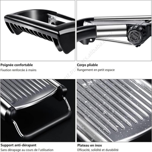 Mandoline de cuisine en acier inoxydable, trancheuse réglable pour légumes et fruits, vente en gros - Product Image 3