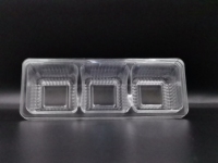 Boîte d'emballage en plastique PET de qualité alimentaire, haute transparence, épaissie, pour jaune d'œuf, pâtisserie, gâteau de lune, mochi