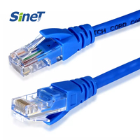Câble LAN Cat6 haute performance 50 pieds UTP 4 paires échouées 7/0.16mm câble Ethernet BC/CCA RJ45 cuivre rouge cordon de raccordement 8M de longueur