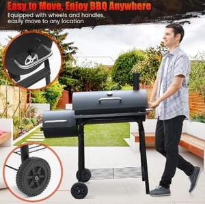 Barbecue <span class=keywords><strong>vertical</strong></span> 3-en-1 au charbon de bois populaire - Sans fumée, en fonte avec <span class=keywords><strong>brochettes</strong></span> automatiques pour les fêtes de jardin - Product Image 3