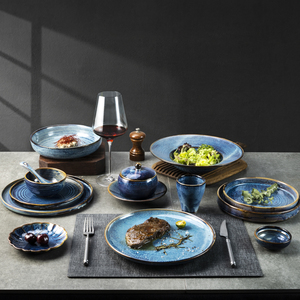 YAYU-<span class=keywords><strong>vajilla</strong></span> <span class=keywords><strong>de</strong></span> cerámica azul para restaurante y hotel, porcelana esmaltada <span class=keywords><strong>de</strong></span> <span class=keywords><strong>colores</strong></span> delicados <span class=keywords><strong>de</strong></span> alta calidad, superventas <span class=keywords><strong>de</strong></span> <span class=keywords><strong>Amazon</strong></span> - Product Image 6