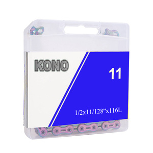 TOOPRE, <span class=keywords><strong>cadena</strong></span> de bicicleta de 8-11 velocidades totalmente galvanizada, acero dorado antioxidante, montaña, carretera, <span class=keywords><strong>MTB</strong></span>, característica de seguridad, modelo ZHEJIANG 3196245 - Product Image 4
