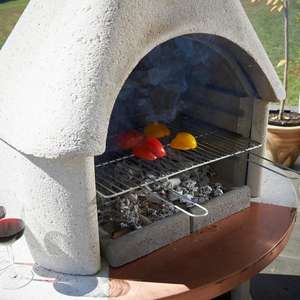 Griglia per <span class=keywords><strong>Barbecue</strong></span> <span class=keywords><strong>in</strong></span> Acciaio Inox Stile Italiano 54cmx34cm Sorrento per Caminetto <span class=keywords><strong>Esterno</strong></span> con Accessori - Product Image 5