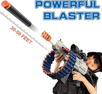 Pistolet Airsoft électrique AK47, jouet blaster avec 30 fléchettes en mousse et 15 pinces en mousse, jeu de tir en plein air jouets 6-12, nouveauté 2024
