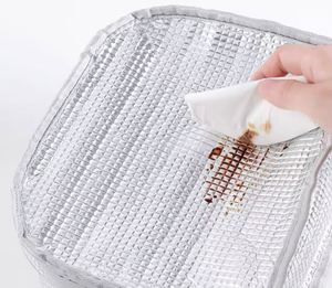 Nueva Bolsa Térmica Reutilizable para Llevar Comida, Bolsa de Almuerzo Personalizada con Aislamiento de Papel de Aluminio, Bolsa Refrigerante para Picnic - Product Image 2