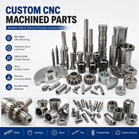 OEM High Precision Ti-6Al-4V Titanium CNC Turned Shafts Bushings Gears ±0.01mm Polished for Aerospace UAVs Instrument Parts Kits