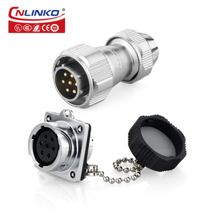 Cnlinko M20 không thấm nước <span class=keywords><strong>7</strong></span> <span class=keywords><strong>Pin</strong></span> thông tư Power Connector 7pin kim loại nối - Product Image 6