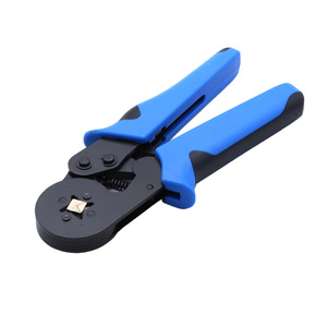 HSC8 Cold Press Terminal Crimping <b>Pliers</b> 6-4A European Style Tubular Terminal Block Industrial Grade Blue Handle - Product Image 3
