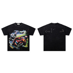 Streetwear Graphic T-Shirt Men Lion Roaring Sport Style Casual 100% Cotton Digital Printing Breathable Tee - Product Image 6