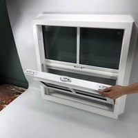 Ventanas Verticales Corredizas de Vinilo Blanco Estándar Australiano, UPVC, Resistentes a Impactos de Huracanes, Insonorizadas, para Proyectos de Villas