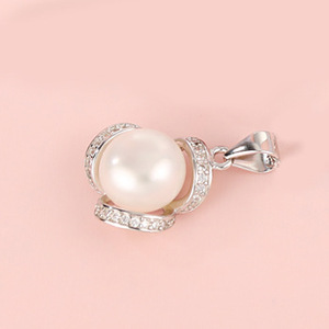 S925 S925 Sterling Silver Pearl Flower Set for Women Fashionable and High End Ladies' Hollowed Out Jewelry DIY <b>Accessories</b> - Product Image 6