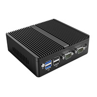 N2830 N2940 3215U N4000 J4125 I3 4005U Mini PC Computadora Diseño sin ventilador Dual LAN HD VGA Dual RS232 COM DDR3 Dispositivo de firewall