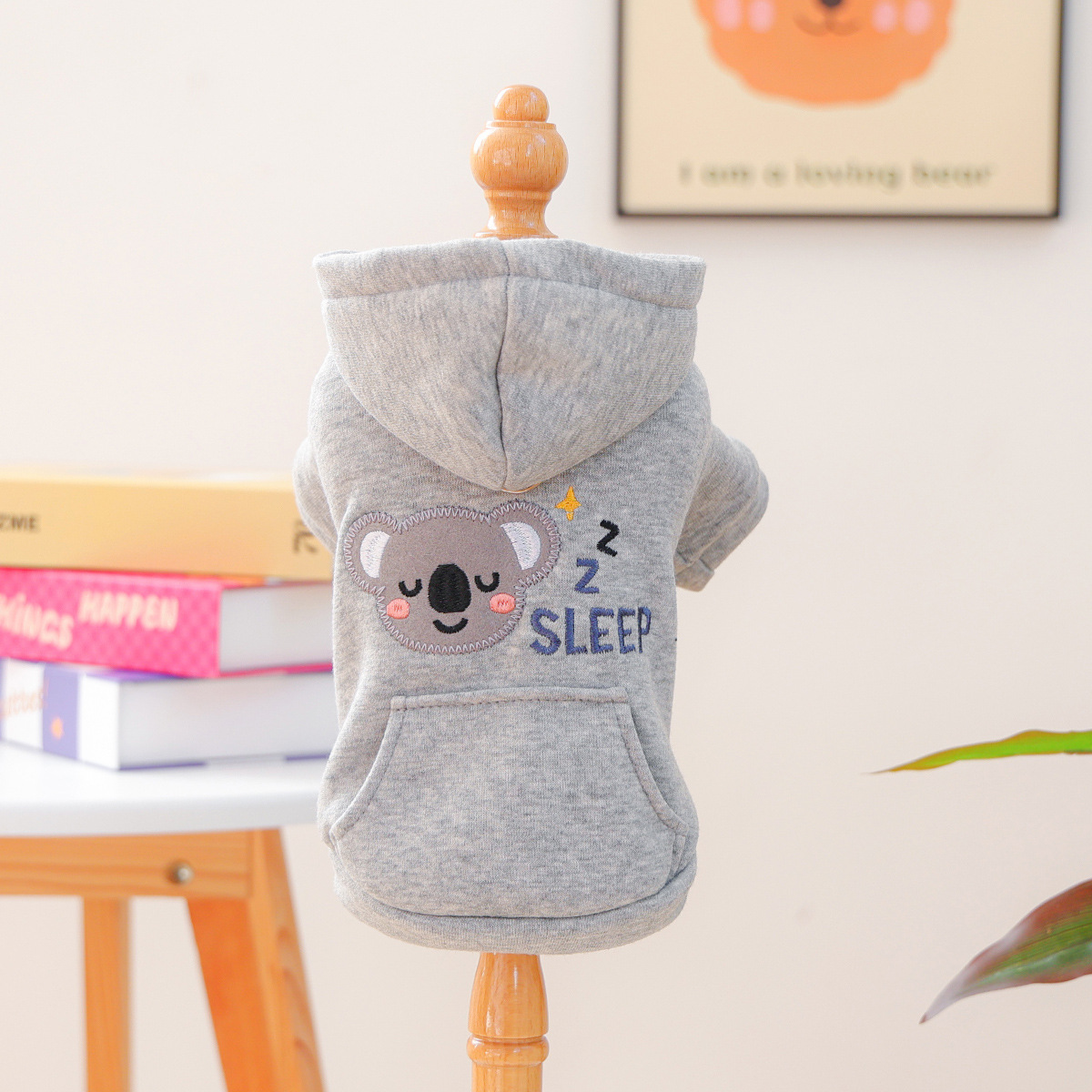 Happy animal city sweatshirt-gray koala