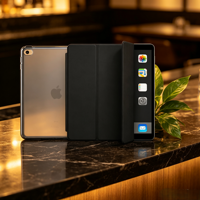 Housse de tablette en cuir magnétique détachable et fine, compatible avec iPad Mini 4, étui de protection avec support pliable à trois volets