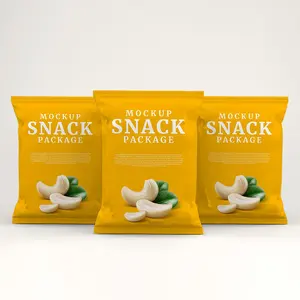 Aangepaste Drukzak Pufjes Voedsel Popcorn Aardappelchips Verpakking Ldpe Plastic Pakket Krimpzak Hot Stamping Pouch Krimpzak