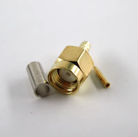 Connecteur coaxial RF SMA mâle à sertir pour câble RG316