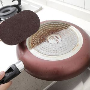 1 éponge à récurer avec poignée, brosse à poudre, outil de nettoyage de cuisine, pour laver les casseroles et les couteaux, éponge nano à forte décontamination M0017 - Product Image 2