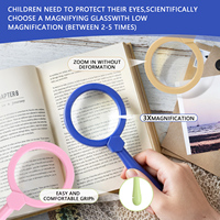 New 6-Piece Educational Toy Magnifying Glass Set for Children Student Outdoor