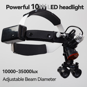 Loupes dentaires TTL ergonomiques avec bandeau lumineux pour vision médicale et tête à grossissement 3,5x - Product Image 2