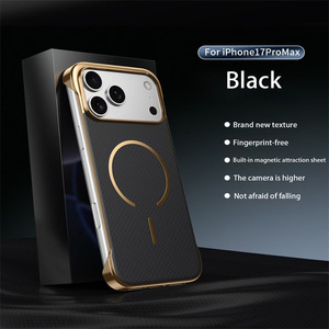 Funda Protectora Electrochapada Lichicase para <span class=keywords><strong>vivo</strong></span> X200 Ultra X200 <span class=keywords><strong>Pro</strong></span> Mini, Textura de Fibra de Carbono - Product Image 5