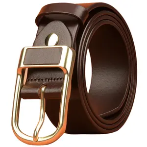 New Wholesale High Quality Men's Dress Belt Leather Pin Buckle With Best Price