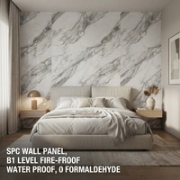 Planche SPC UV sur mesure, épaisseur 2, 2,5, 2,8, 3 mm, texture marbre/bois pour usage domestique/commercial/école/hôpital