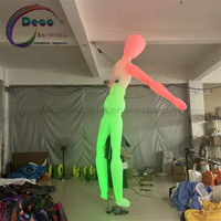 Marionnette gonflable LED lumineuse en forme d'homme bâton pour fêtes, boîtes de nuit, spectacles et événements