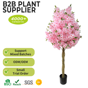 Arbre à fleurs de <span class=keywords><strong>cerisier</strong></span> artificiel fait main le plus populaire, papillons roses et blancs, plante haute pour mariages, événements de la Saint-Valentin - Product Image 2