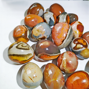 Huevos de <span class=keywords><strong>Jaspe</strong></span> Policromado Natural al por Mayor, Piedras Curativas de Cristal, Huevo Yoni para Decoración del Hogar - Product Image 4