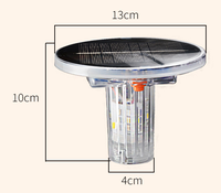 Signal de circulation d'urgence avertissement Flash balise lampe stroboscopique panneau solaire 5V 120ma 3 couleurs SMD LED voyant d'avertissement pour la sécurité routière