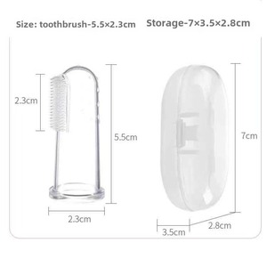 ปลอกนิ้วซิลิโคนสำหรับสัตว์เลี้ยง ขายส่ง อุปกรณ์จัดฟันสำหรับแมว ผลิตภัณฑ์ทำความสะอาดช่องปาก แปรงสีฟันนิ้วสำหรับสุนัข - Product Image 4