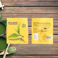 Sachets de thé laminés de qualité alimentaire avec impression de logo personnalisé, thermoscellables, portables, en papier kraft, mini-sachets de thé, sachets de café