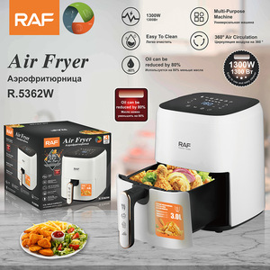 Friteuse à air électrique multifonctionnelle familiale 5L sans huile et antiadhésive au design classique et facile d'utilisation - Product Image 4